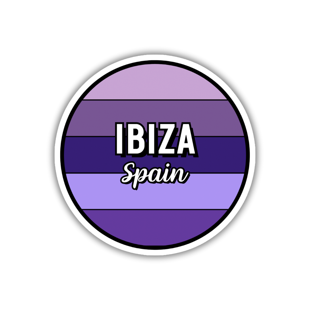 Ibiza, Spain Circle Sticker