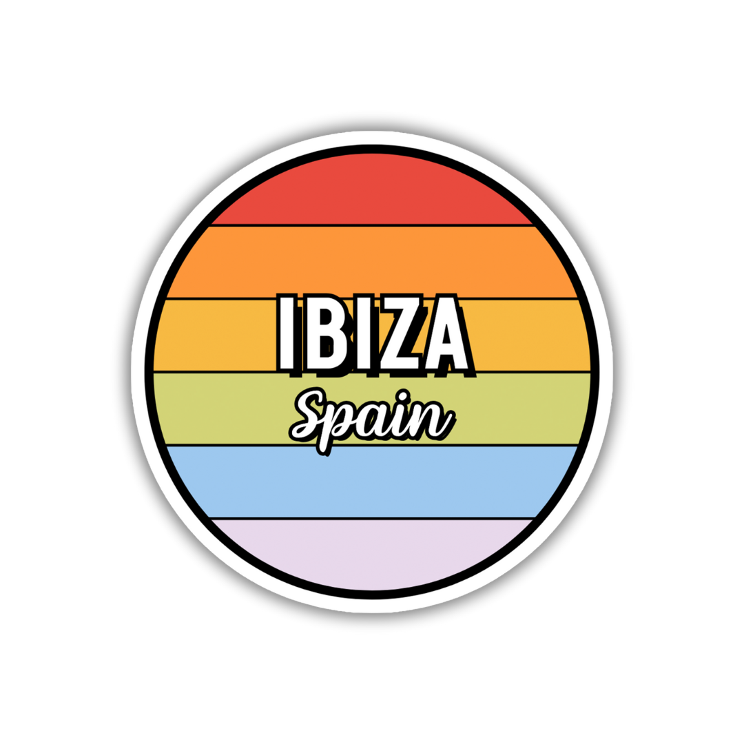 Ibiza, Spain Circle Sticker