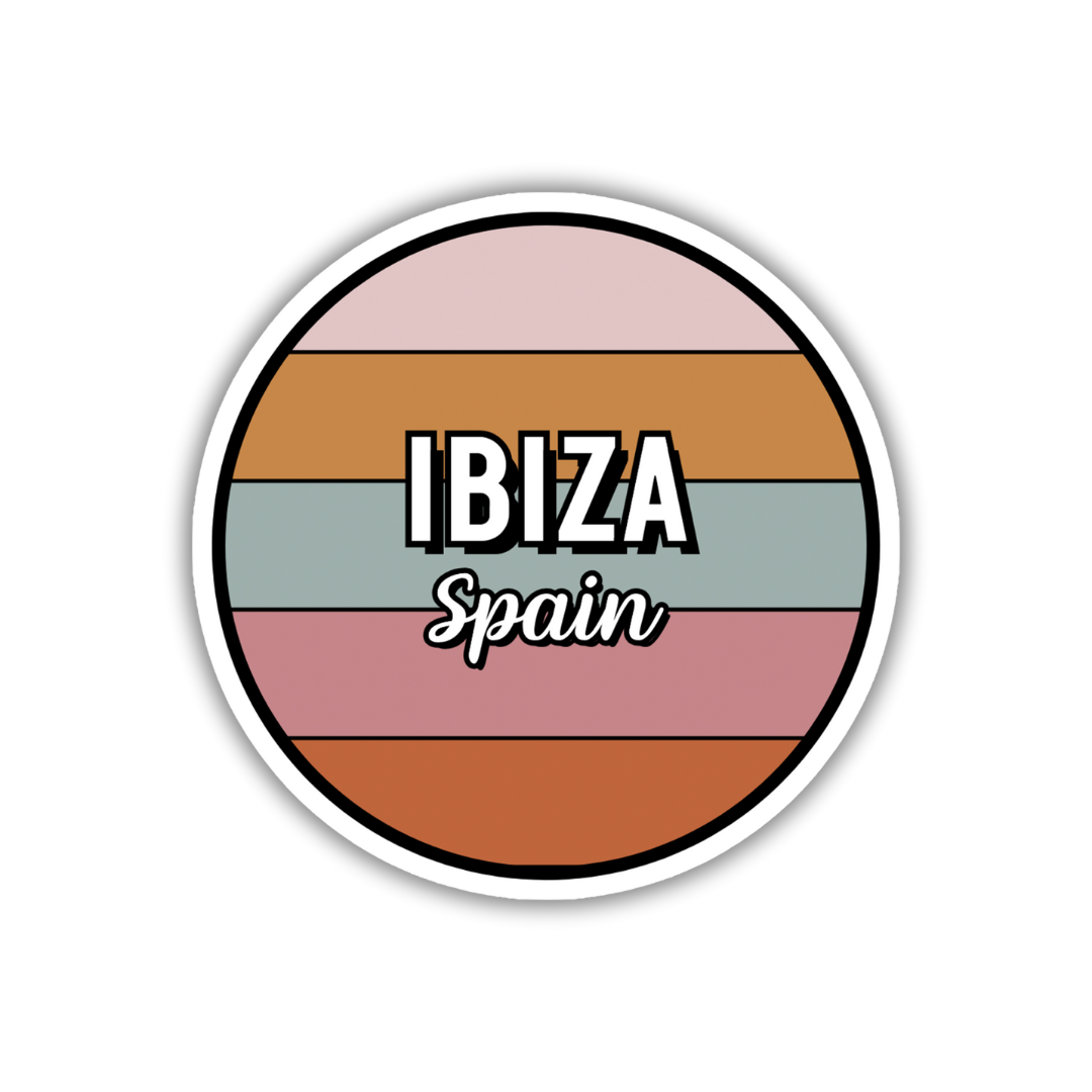 Ibiza, Spain Circle Sticker