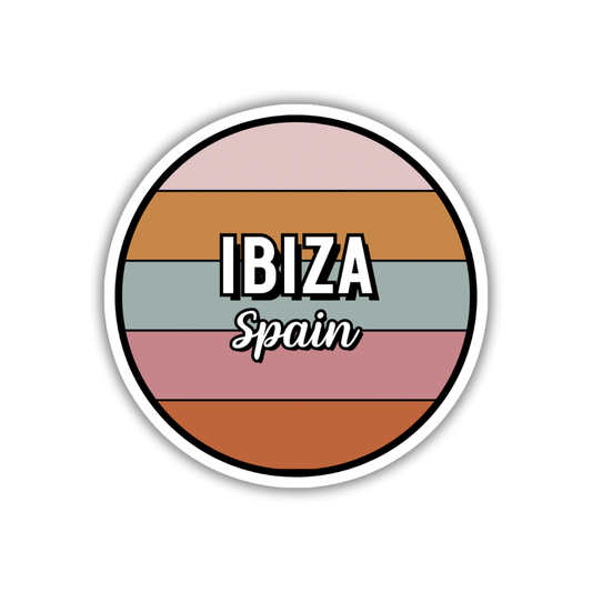 Ibiza, Spain Circle Sticker