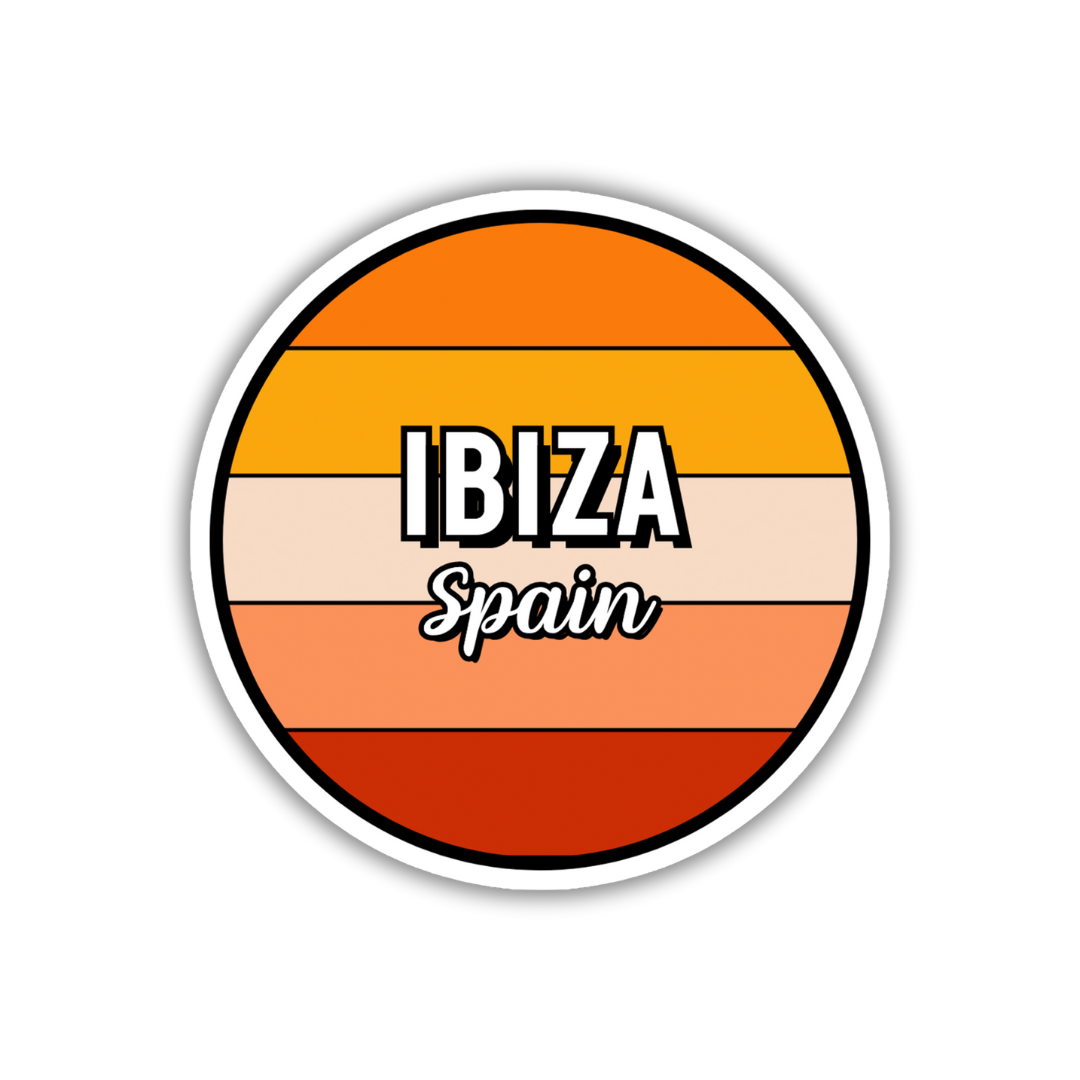 Ibiza, Spain Circle Sticker