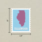 Illinois Stamp Sticker