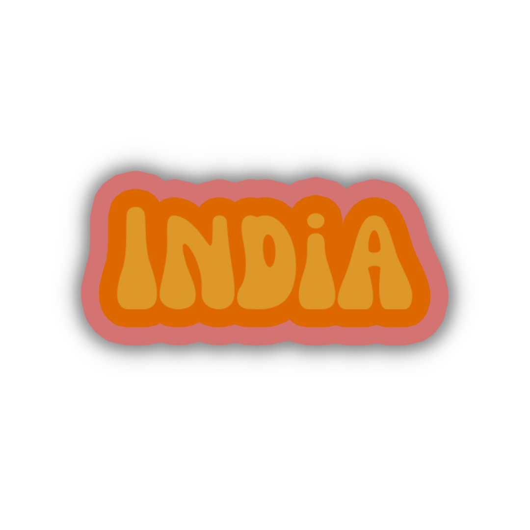 India Cloud Sticker