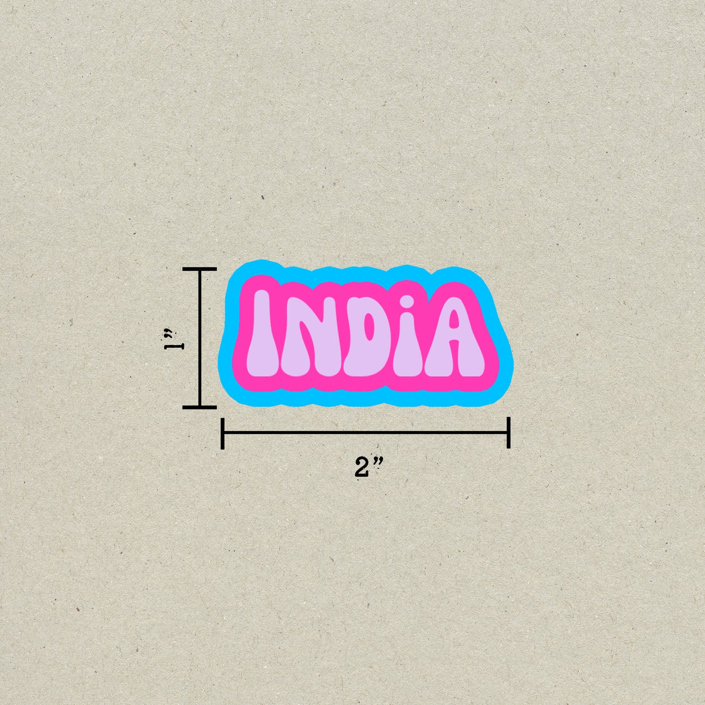 India Cloud Sticker