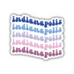 Indianapolis Retro Sticker