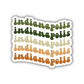 Indianapolis Retro Sticker