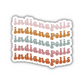 Indianapolis Retro Sticker