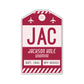 JAC Vintage Luggage Tag Sticker