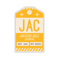 JAC Vintage Luggage Tag Sticker