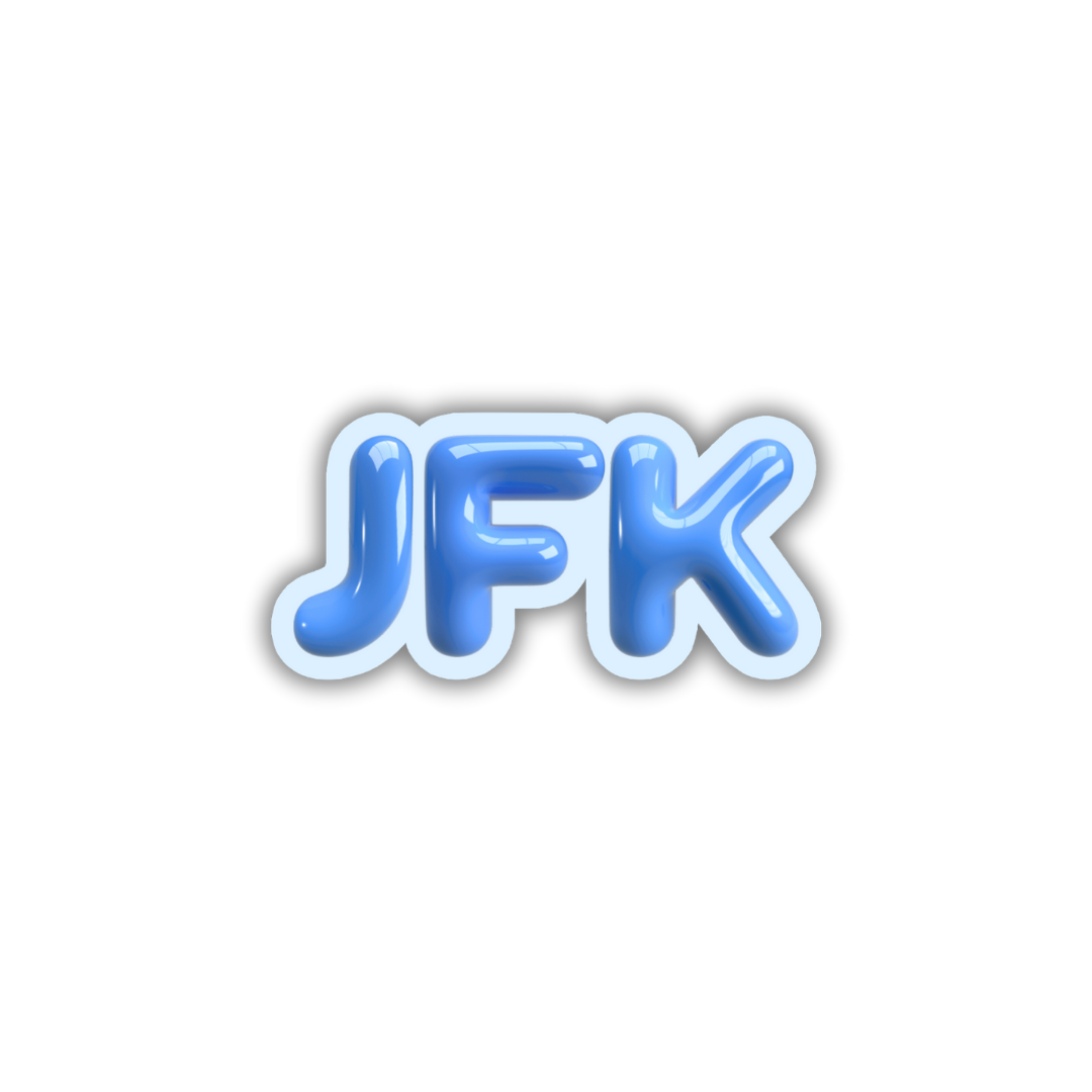 JFK Bubble Sticker