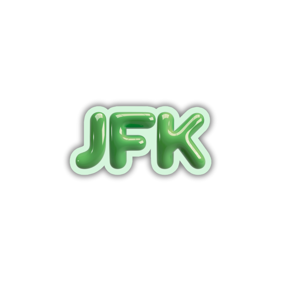 JFK Bubble Sticker
