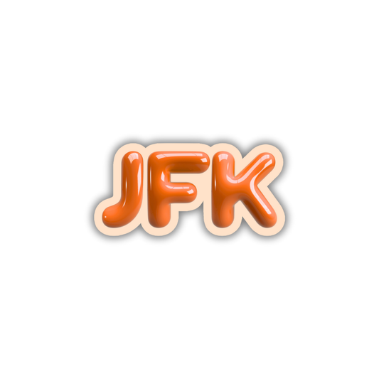 JFK Bubble Sticker