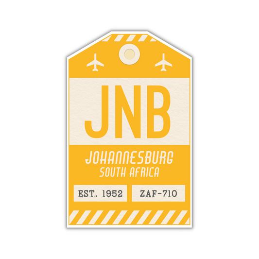 JNB Vintage Luggage Tag Sticker