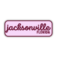 Jacksonville, Florida Retro Travel Sticker – Colorful Vinyl Decal for Laptop, Water Bottle & Luggage