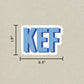 KEF Double Layered Sticker