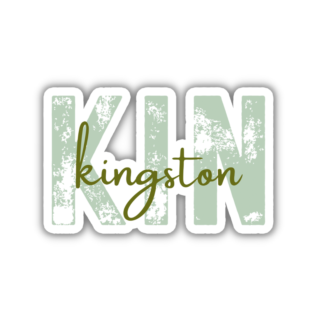 KIN Kingston Airport Code Sticker