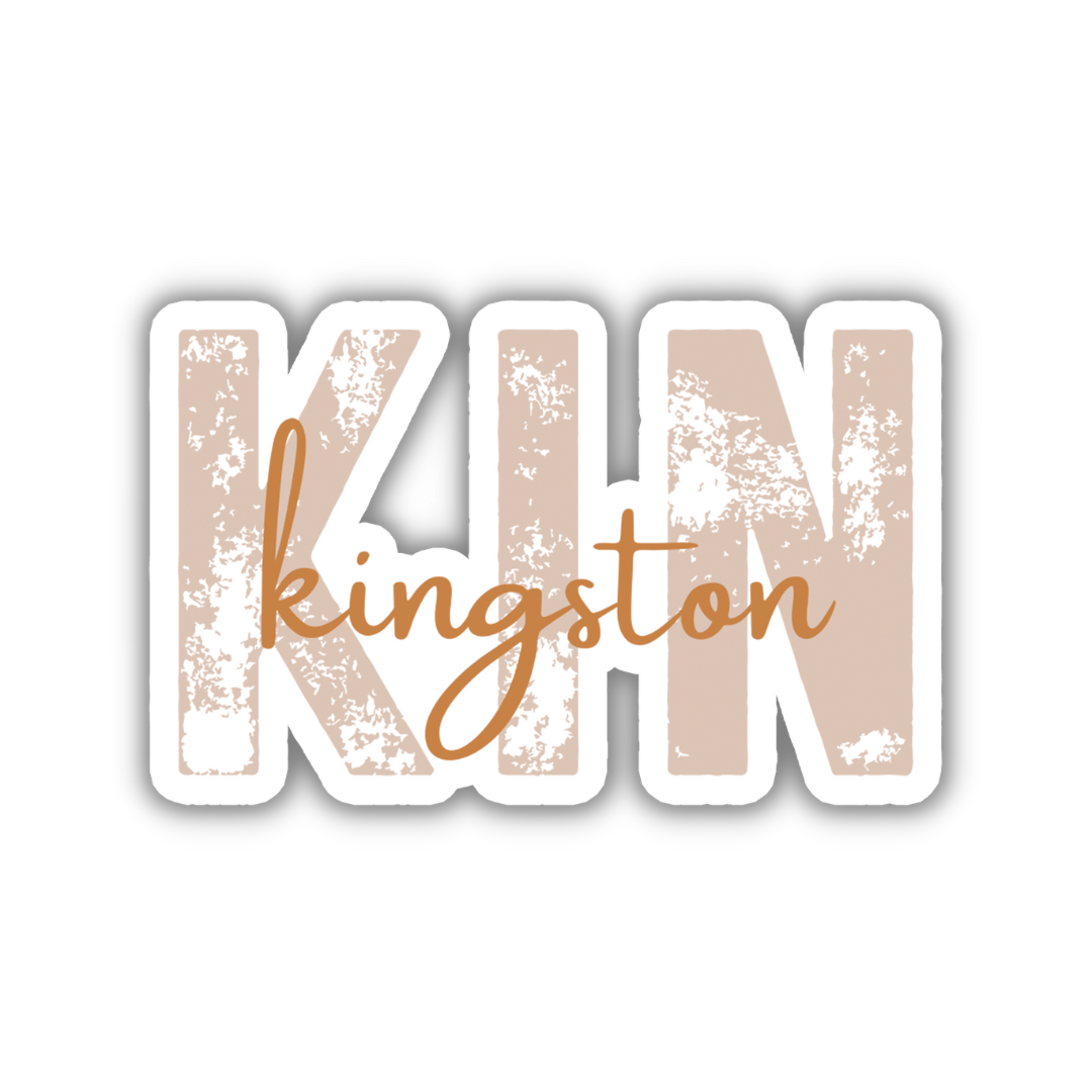 KIN Kingston Airport Code Sticker