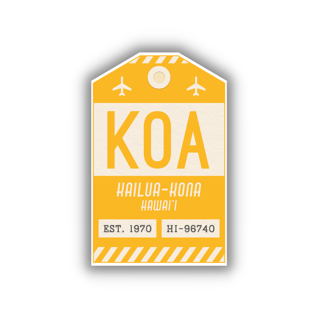 KOA Vintage Luggage Tag Sticker