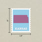 Kansas Stamp Sticker