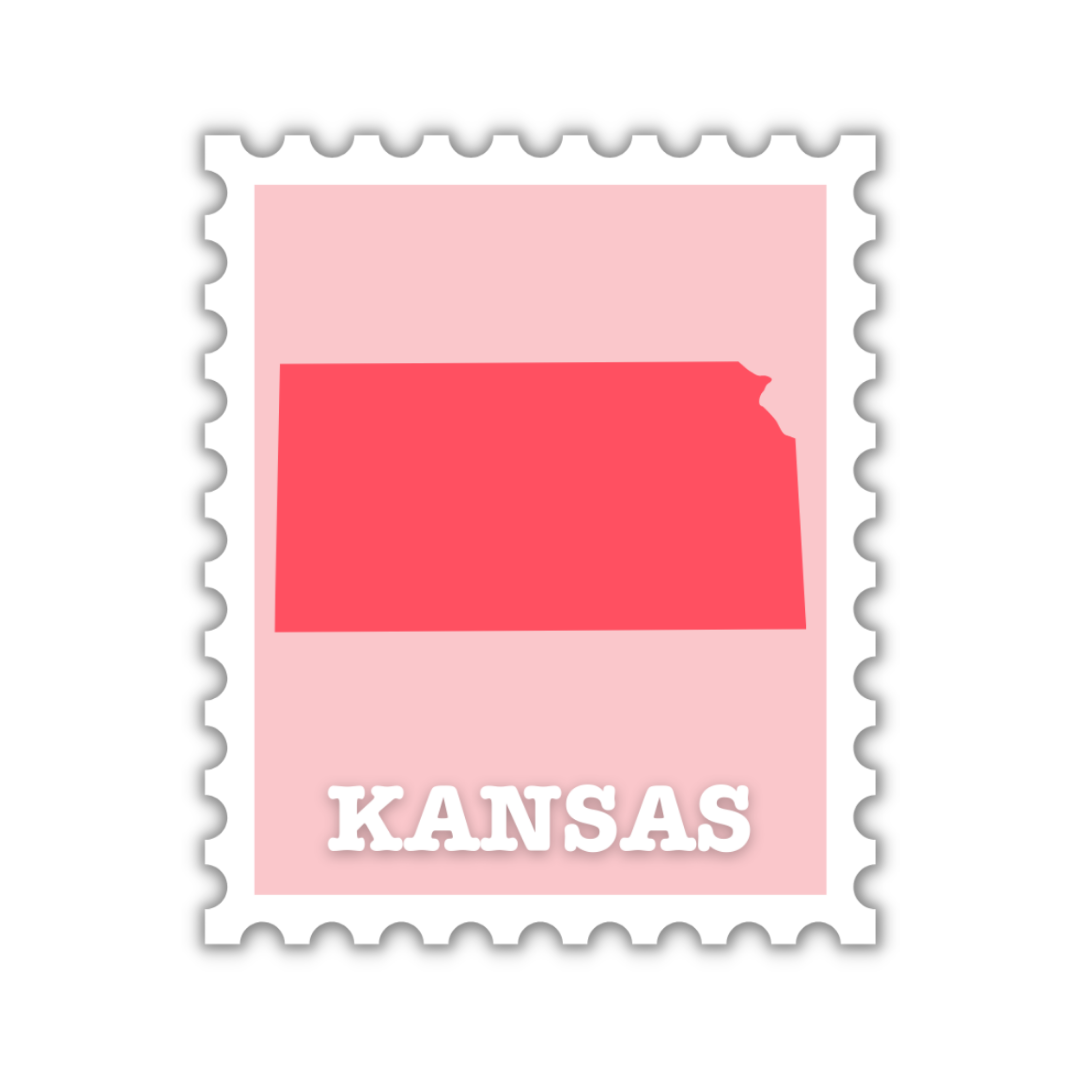 Kansas Stamp Sticker