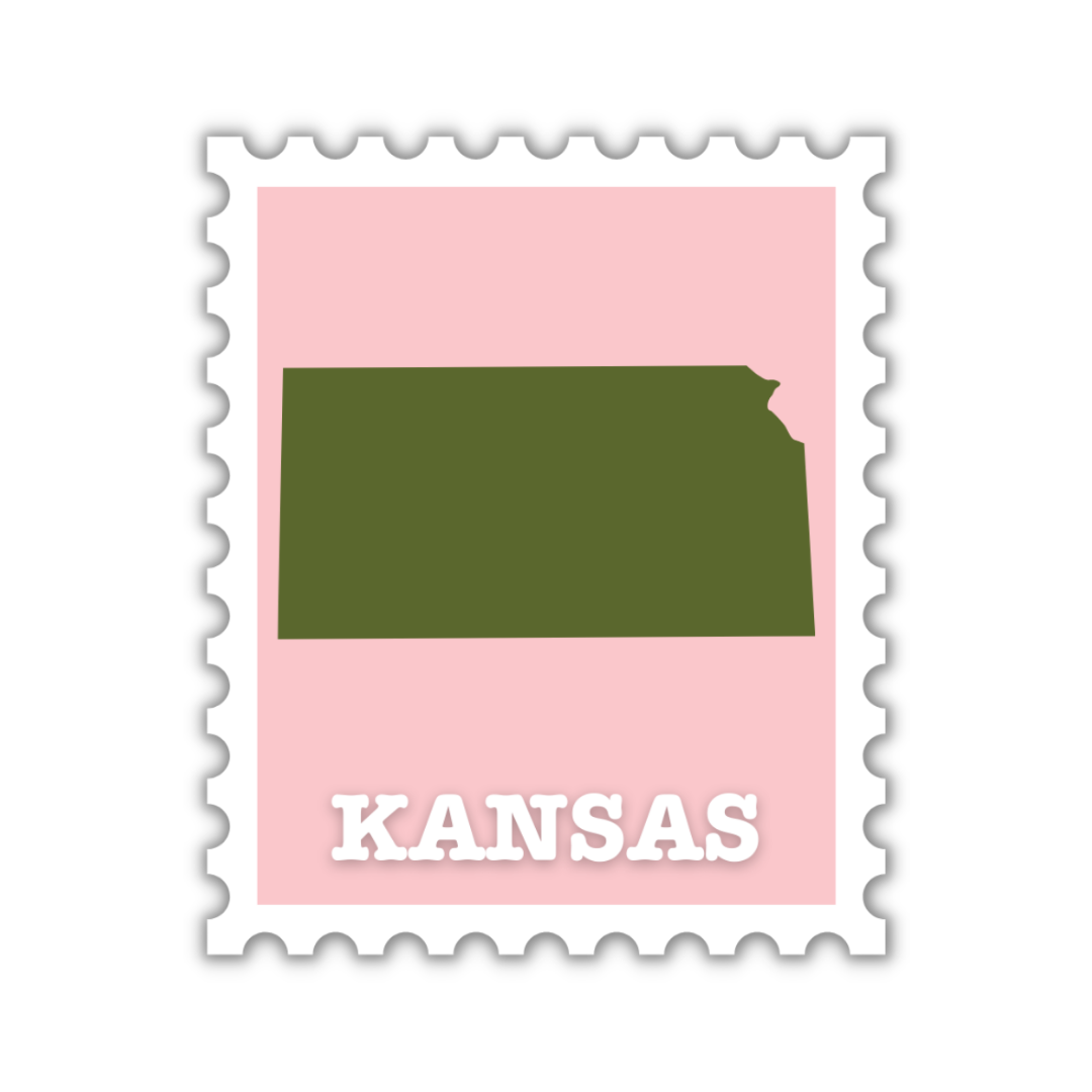 Kansas Stamp Sticker