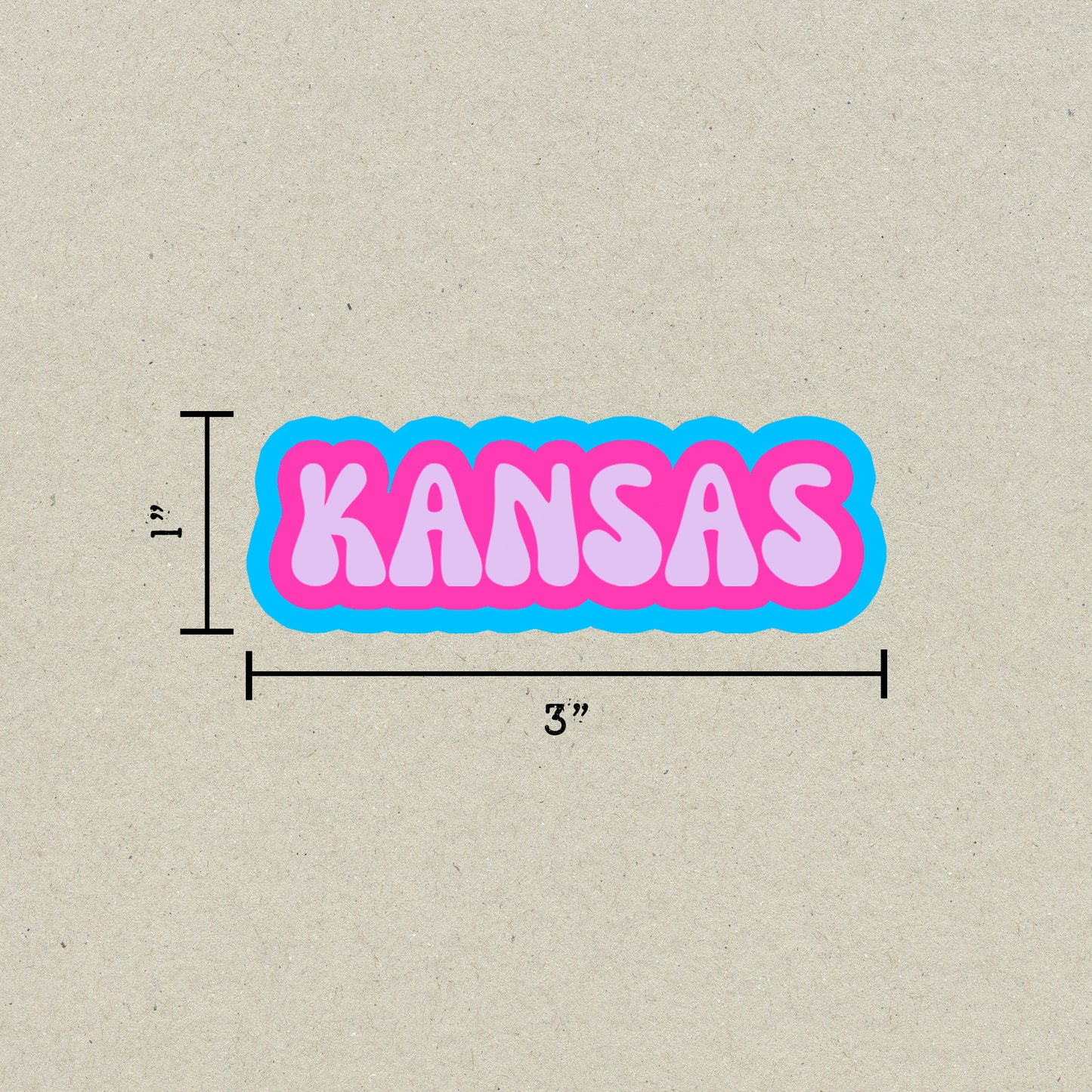 Kansas Cloud Sticker