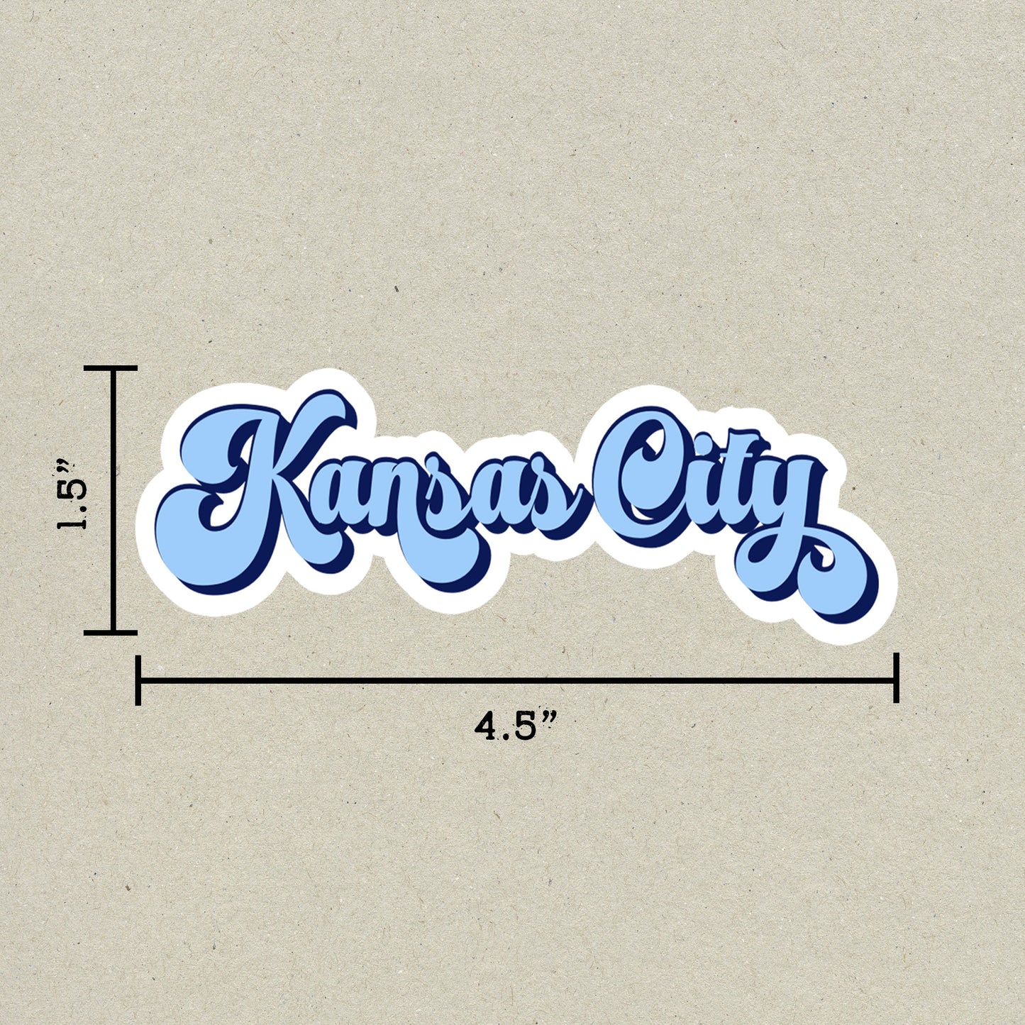 Kansas City Vintage Sticker