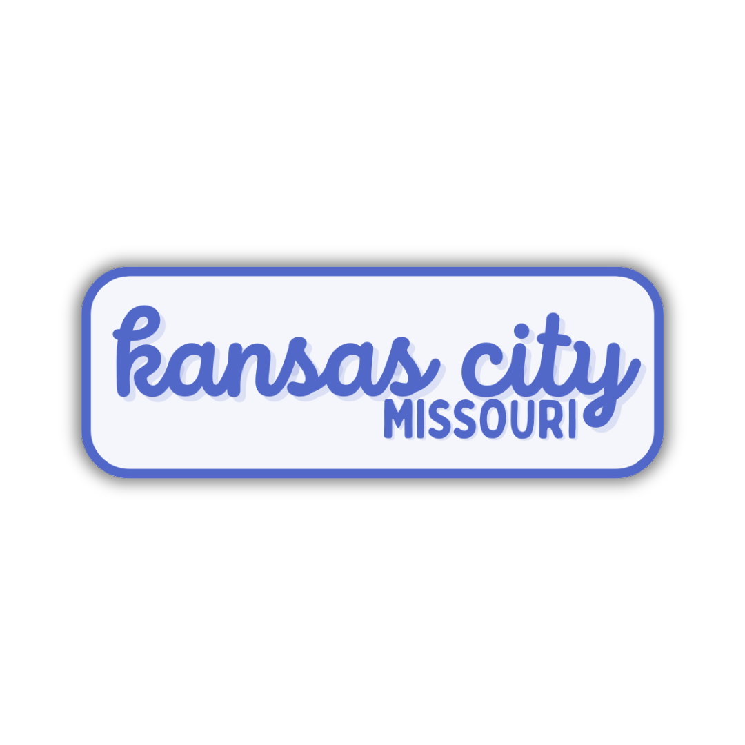 Kansas City, Missouri Retro Travel Sticker – Colorful Vinyl Decal for Laptop, Water Bottle & Luggage