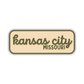 Kansas City, Missouri Retro Travel Sticker – Colorful Vinyl Decal for Laptop, Water Bottle & Luggage