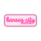 Kansas City, Missouri Retro Travel Sticker – Colorful Vinyl Decal for Laptop, Water Bottle & Luggage