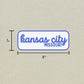Kansas City, Missouri Retro Travel Sticker – Colorful Vinyl Decal for Laptop, Water Bottle & Luggage