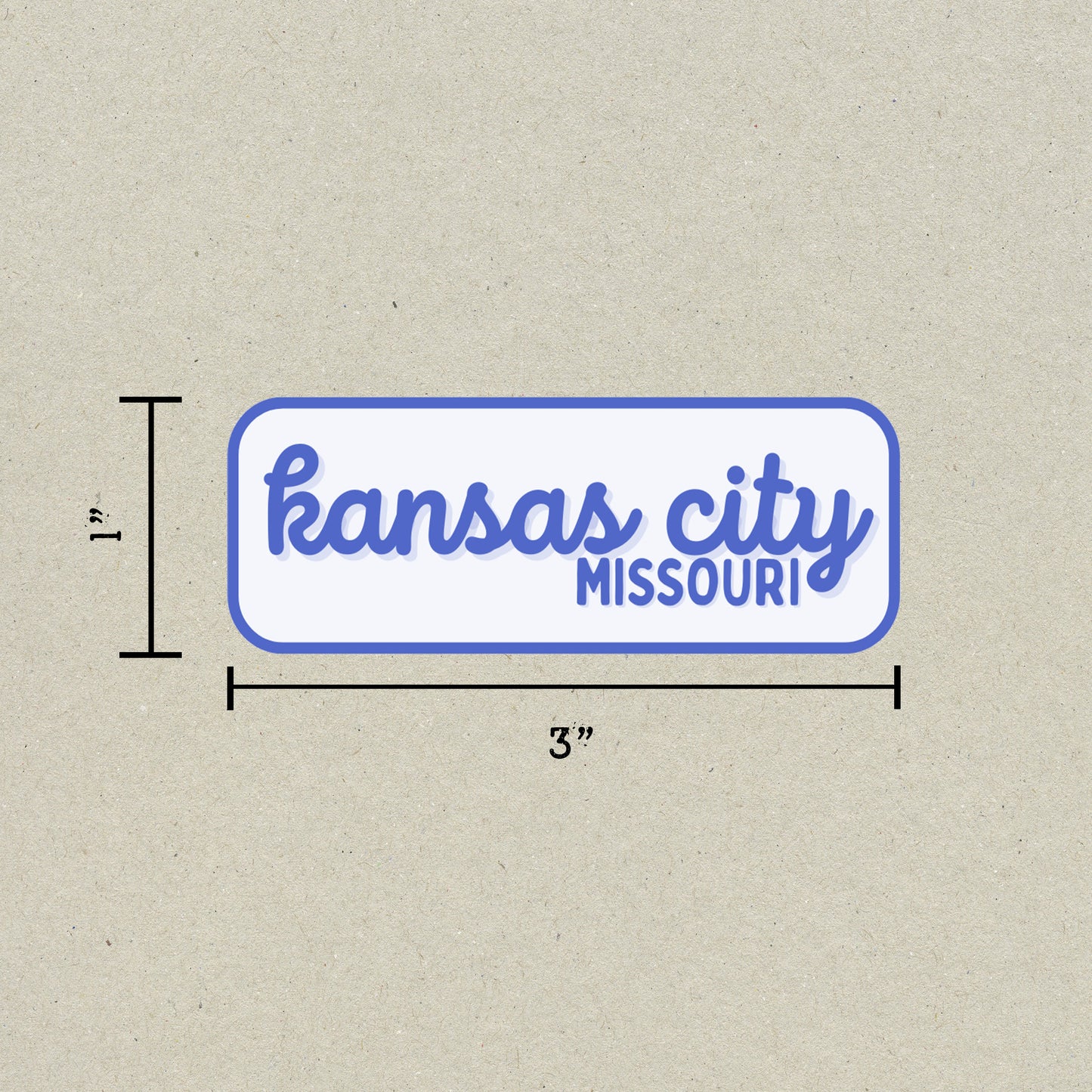 Kansas City, Missouri Retro Travel Sticker – Colorful Vinyl Decal for Laptop, Water Bottle & Luggage