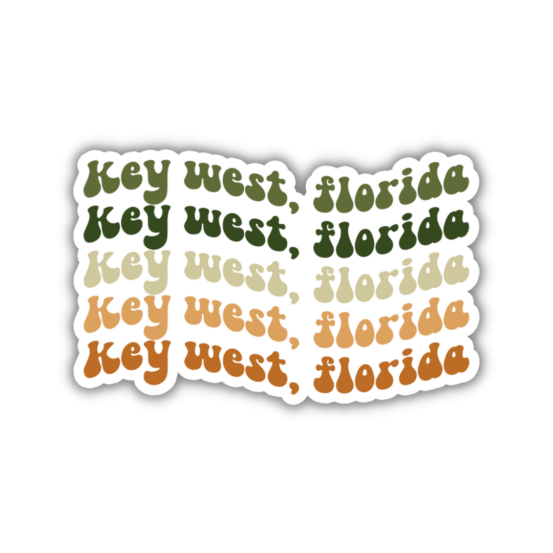 Key West, Florida Retro Sticker