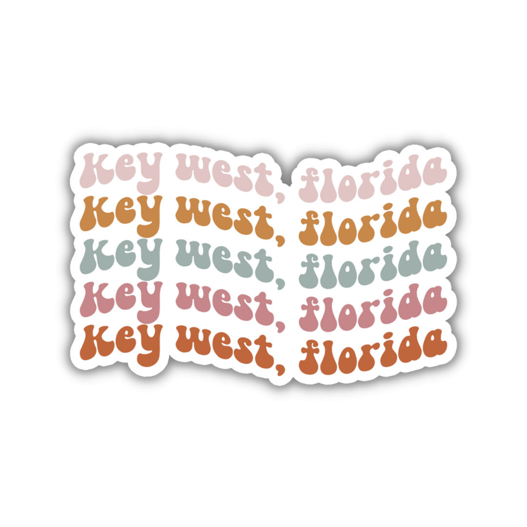 Key West, Florida Retro Sticker
