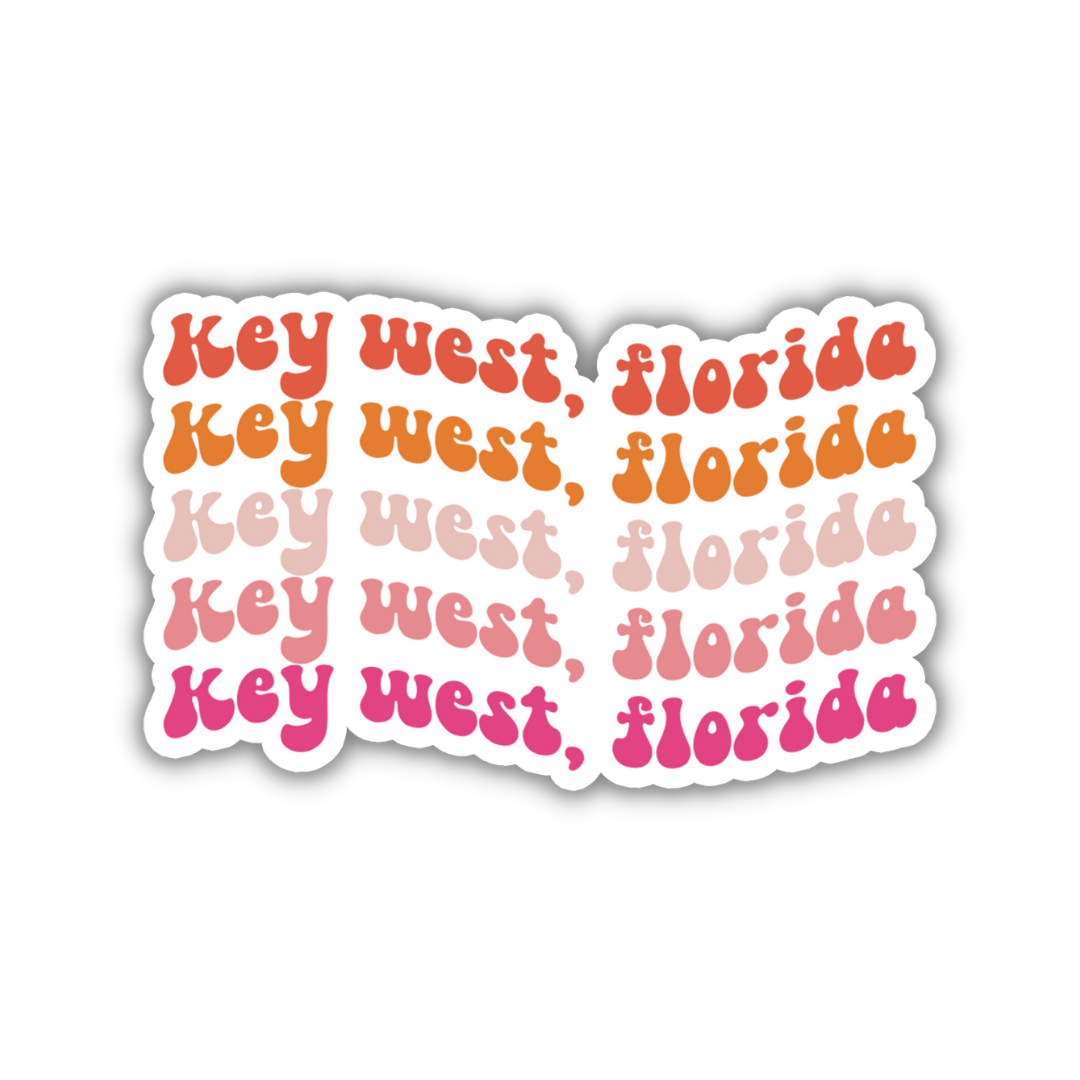Key West, Florida Retro Sticker