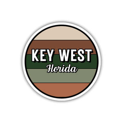 Key West, Florida Circle Sticker