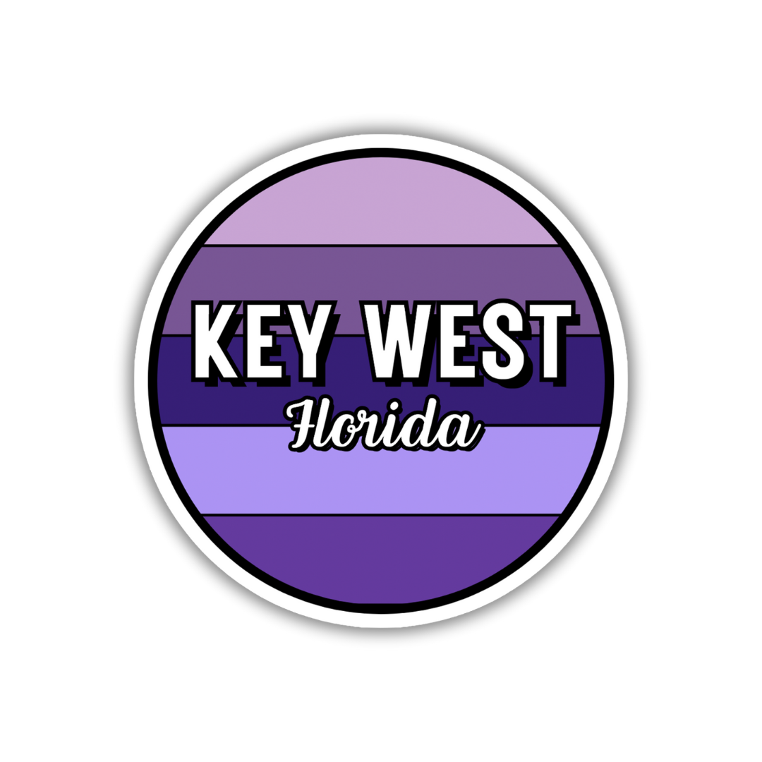 Key West, Florida Circle Sticker