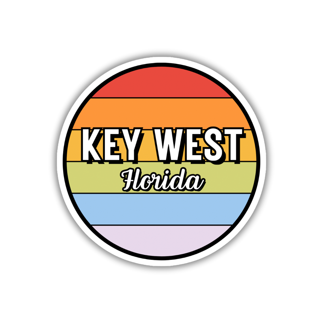 Key West, Florida Circle Sticker