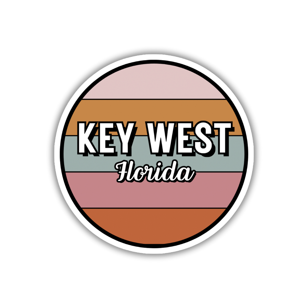 Key West, Florida Circle Sticker