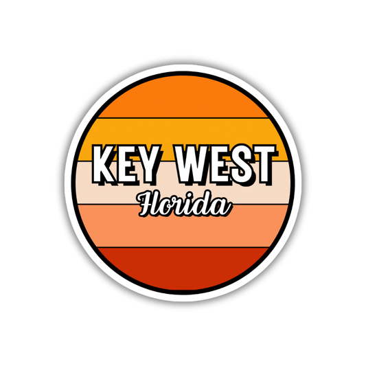 Key West, Florida Circle Sticker