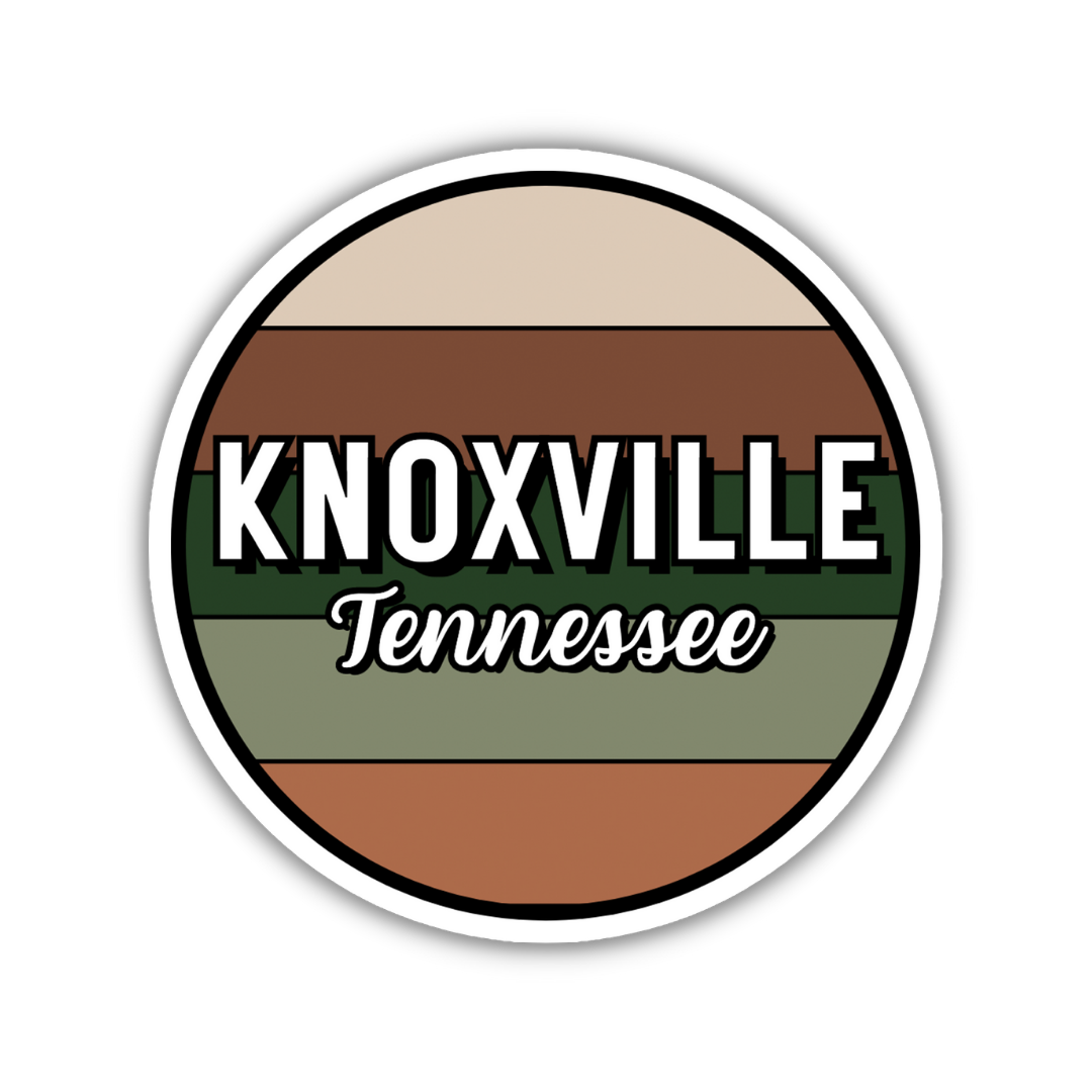 Knoxville, Tennessee Circle Sticker