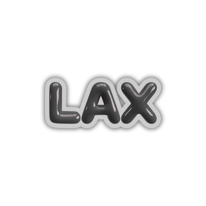 LAX Bubble Sticker