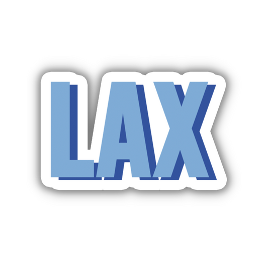 LAX Double Layered Sticker