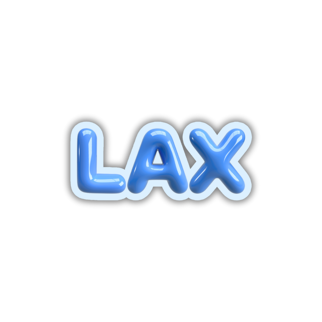 LAX Bubble Sticker