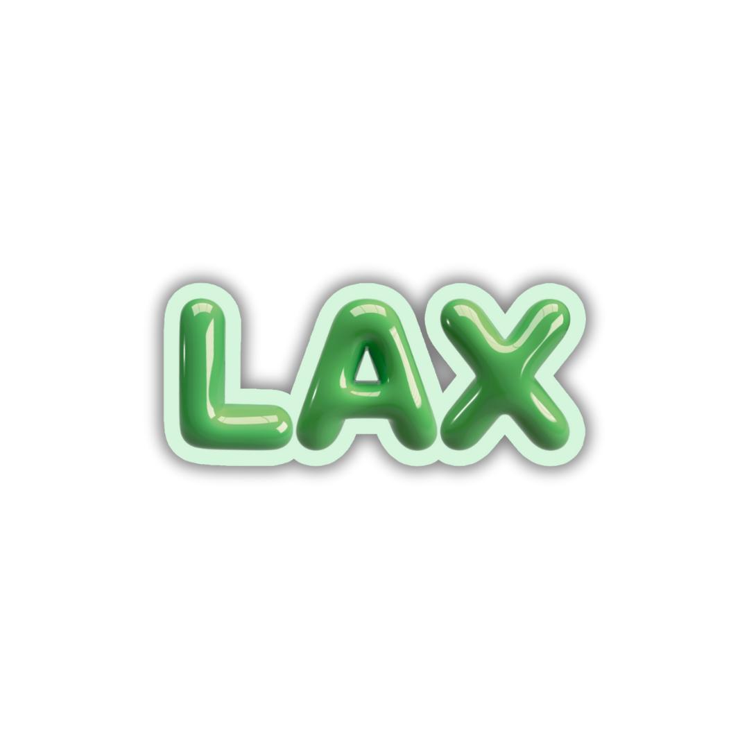 LAX Bubble Sticker