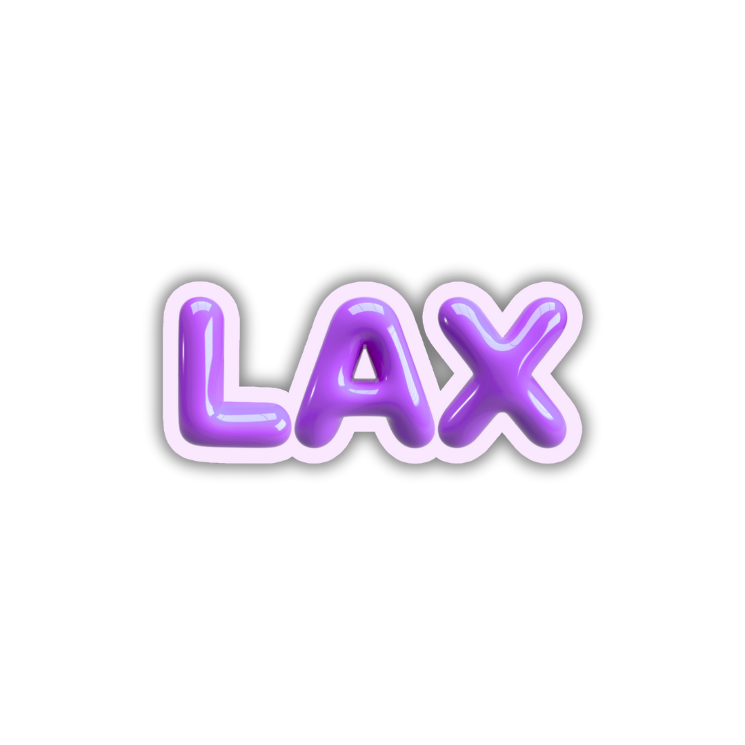 LAX Bubble Sticker