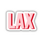 LAX Double Layered Sticker