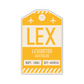 LEX Vintage Luggage Tag Sticker