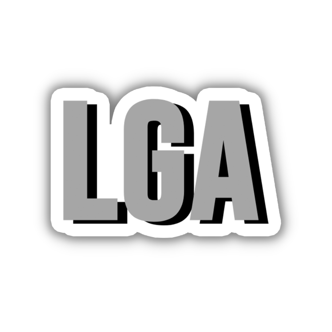 LGA Double Layered Sticker