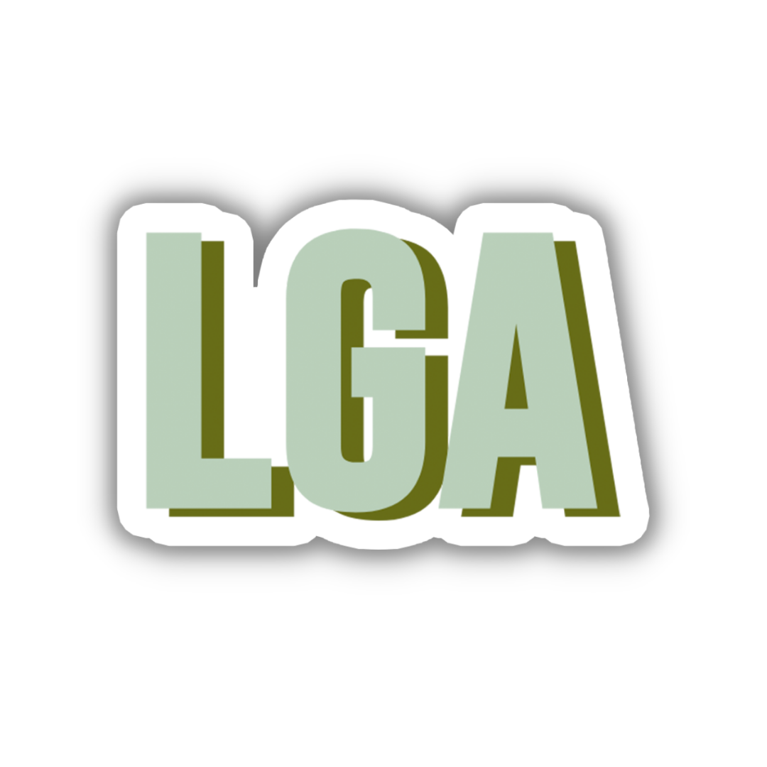 LGA Double Layered Sticker